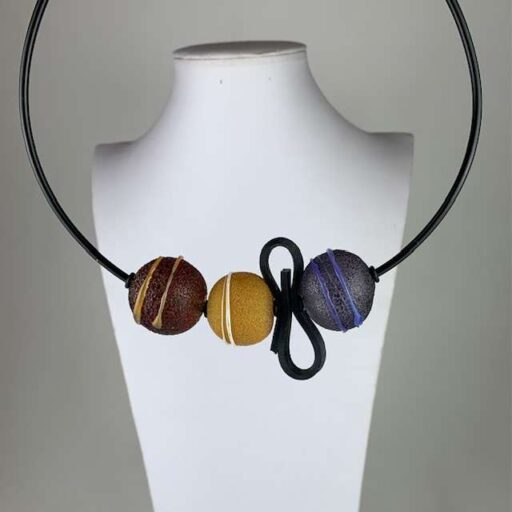 Bubbles : (made from wine bottles) - Purple/Yellow/Red with rubber squiggle