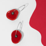 Red earrings