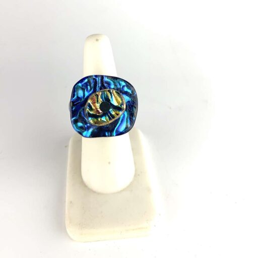 Blue and Rainbow stacked dichroic ring