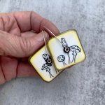 mushroom earrings