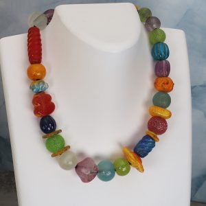 Painted Desert Necklace full strand, 18" long