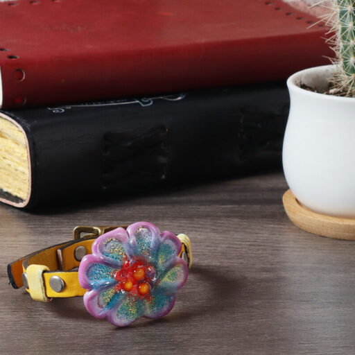 Purple Flower Bracelet