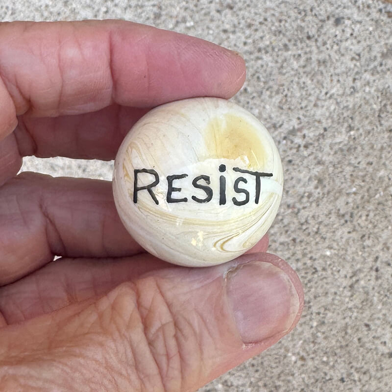 Resist marble
