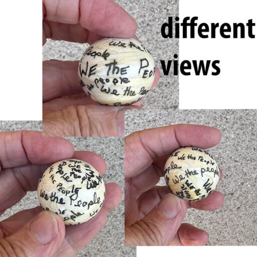 different views of the "we the people" marble