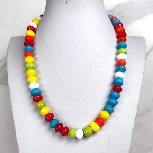 Glass candy necklace